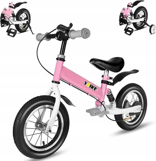 Rower biegowy YBike YBIKE01 12" różowy